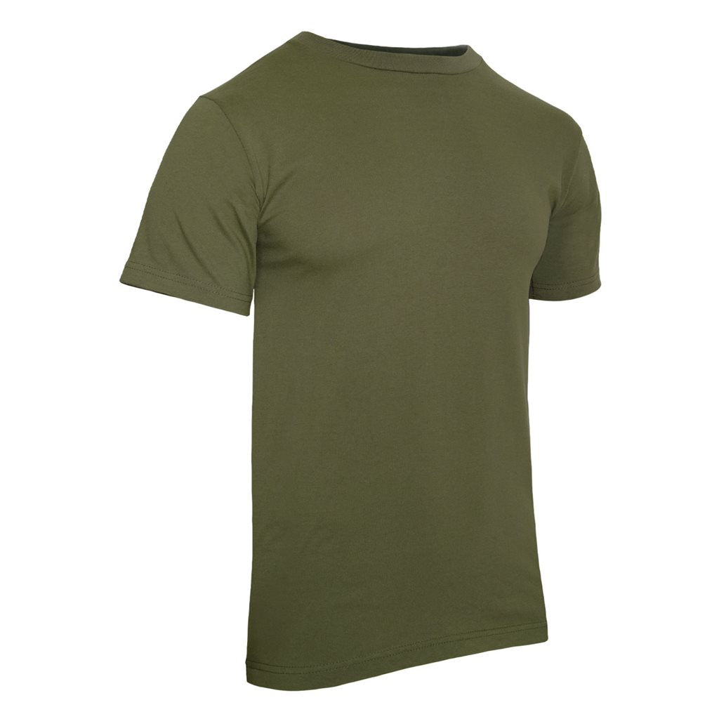 Camiseta verde de algodón Rothco que combina con pantalones BDU y Cargo