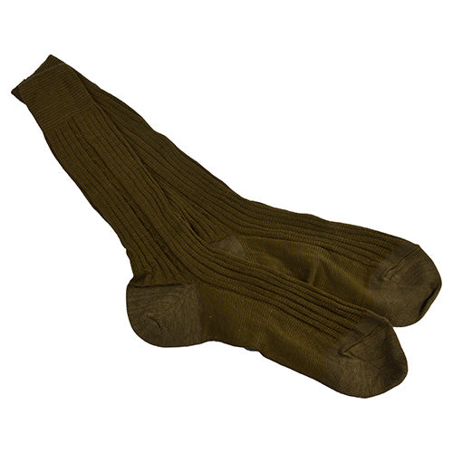 Calcetines AČR tejidos de verano en color verde, usados por el Ejército de la República Checa.
