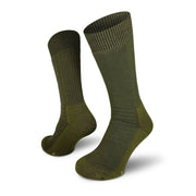 Calcetines térmicos vz.2000 AČR verdes altos para botas militares — 60% acrílico, 22% lana, 17% poliamida, 1% elastano