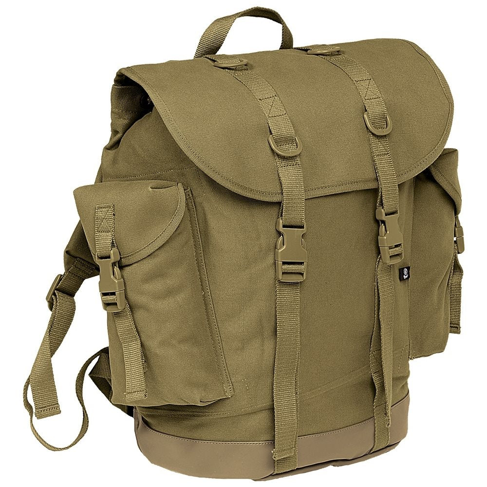 Mochila de caza Brandit JAGER verde 40 L con correas acolchadas y bolsillos laterales