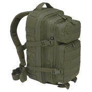Mochila táctica US Cooper verde con 2 compartimentos principales y 2 bolsillos frontales, poliéster 600D
