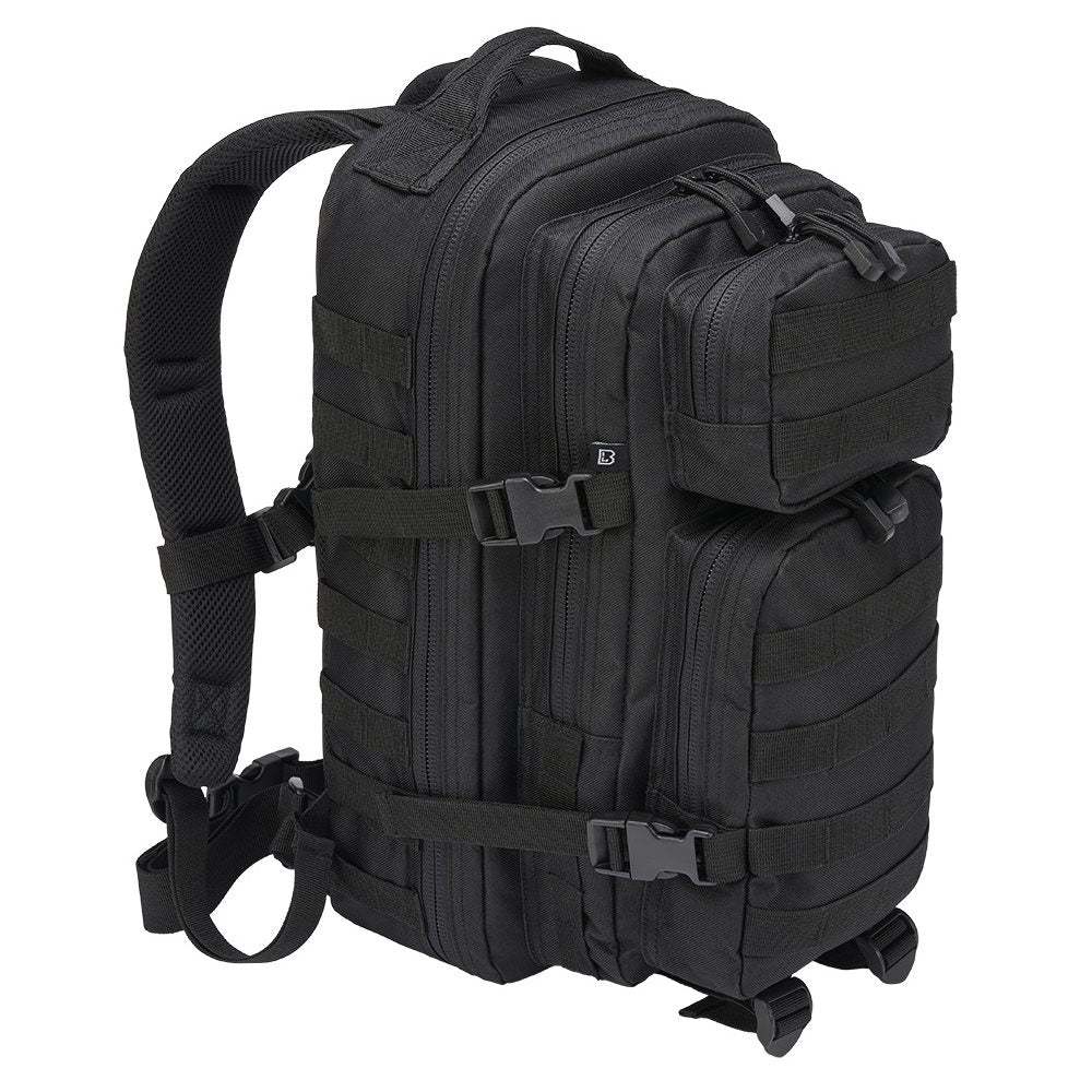 Mochila táctica US Cooper verde con 2 compartimentos principales y 2 bolsillos frontales, poliéster 600D