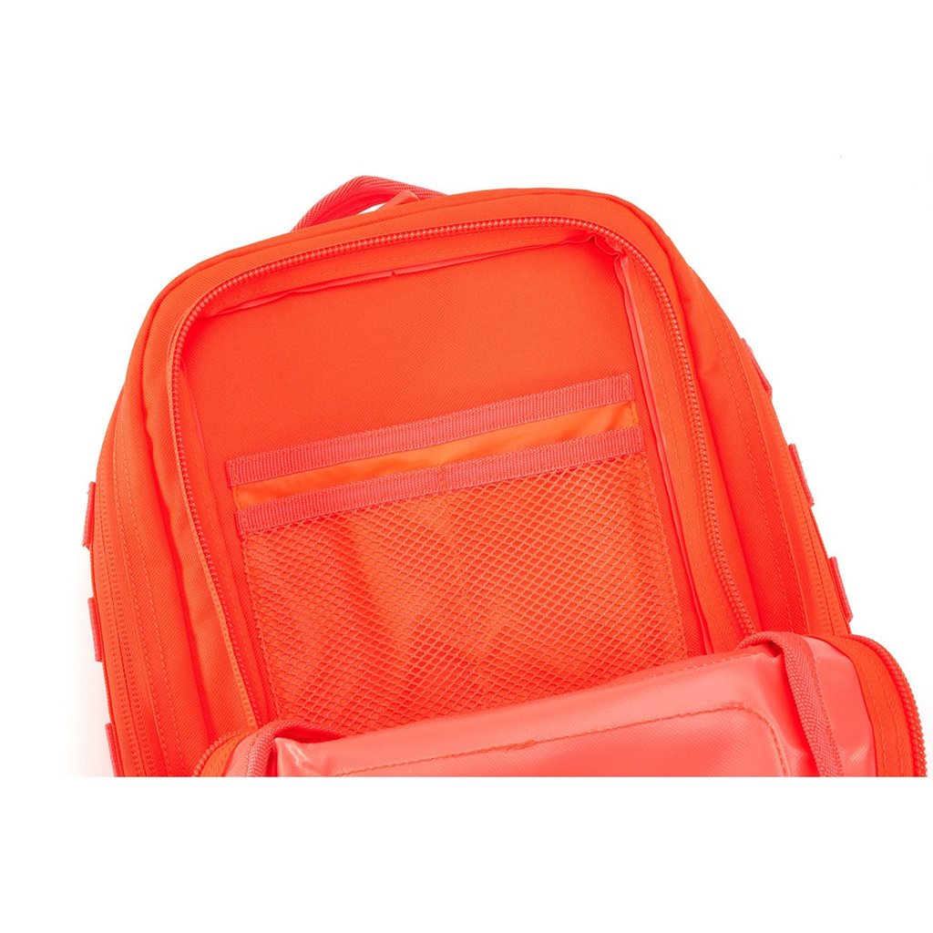 Mochila táctica US Cooper verde con 2 compartimentos principales y 2 bolsillos frontales, poliéster 600D