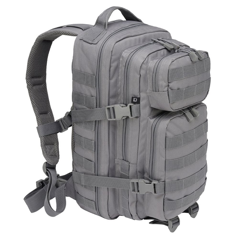 Mochila táctica US Cooper verde con 2 compartimentos principales y 2 bolsillos frontales, poliéster 600D