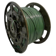 Bobina de cable unipolar AČR 500 m, estañado y recubierto en plástico verde