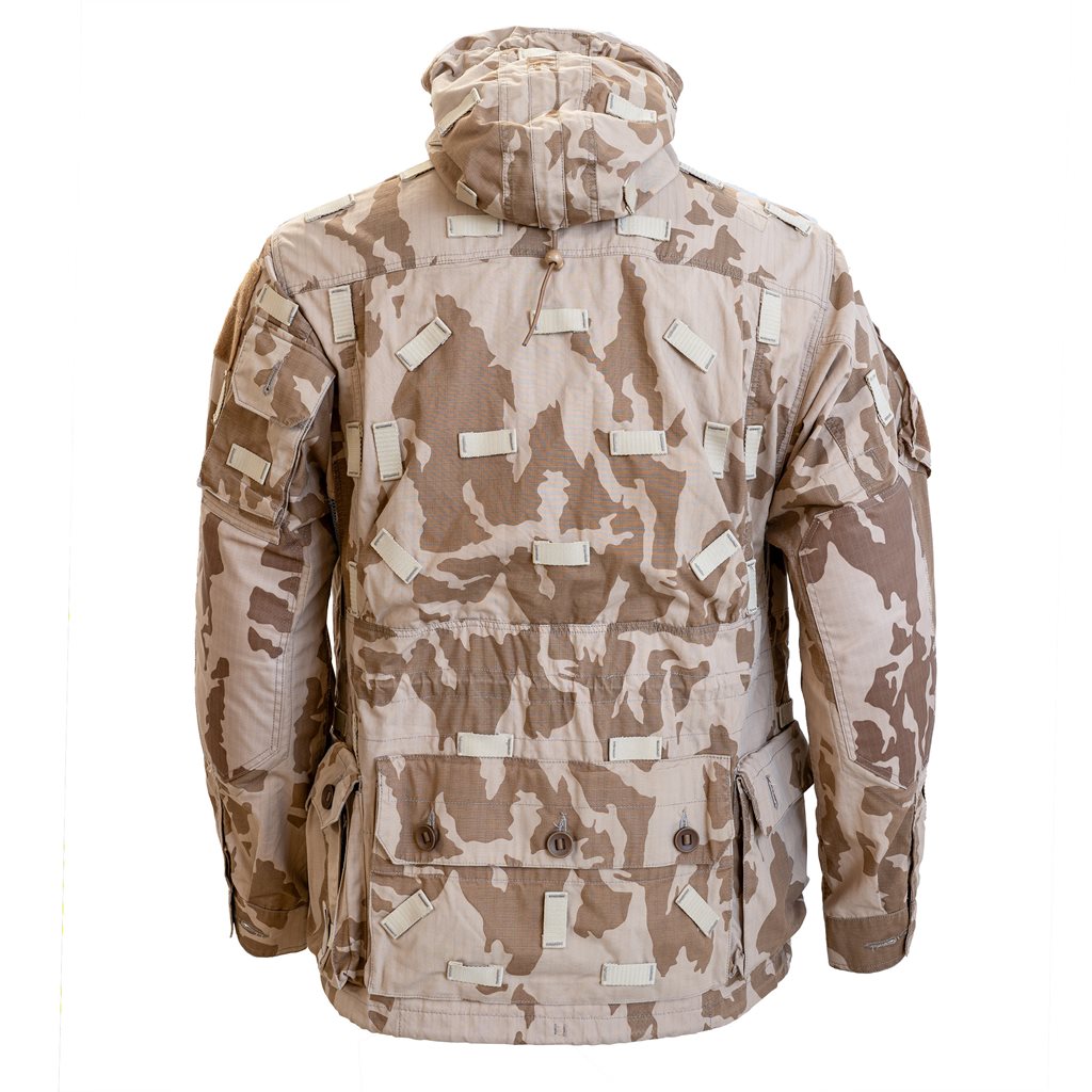 Chaqueta táctica AČR vz.95 Desert rip-stop smock con capucha ajustable y múltiples bolsillos
