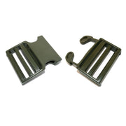 Hebilla de plástico verde AČR 2000 para cinturón 50 mm