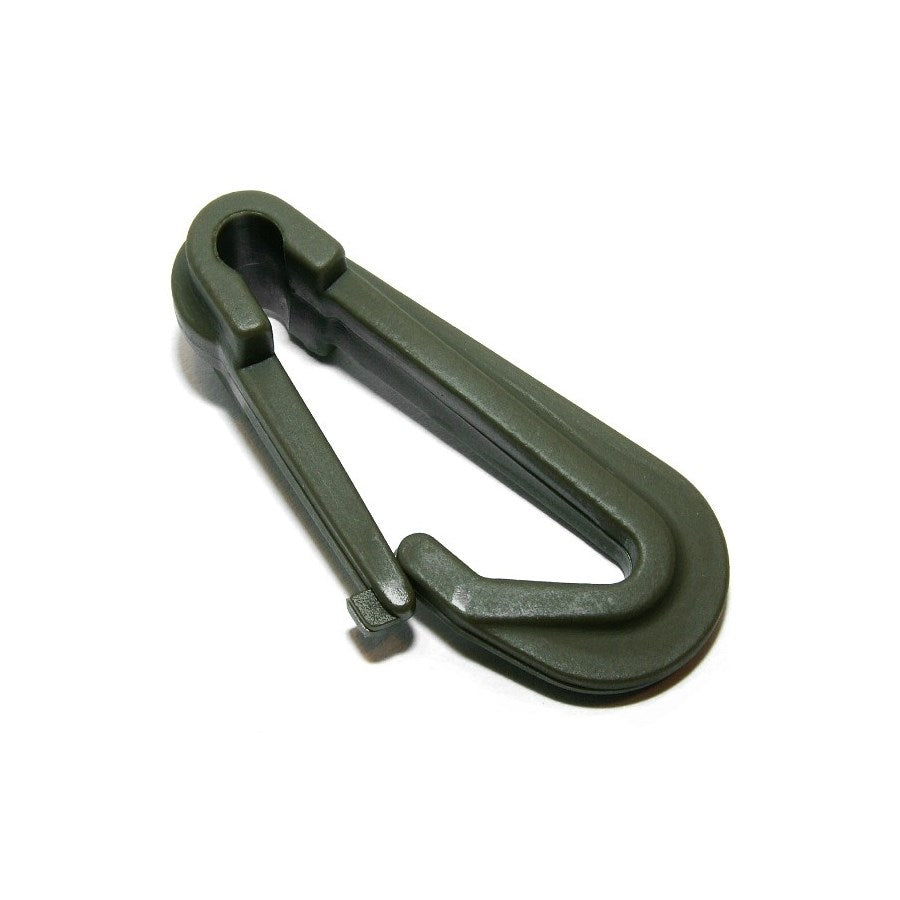Mosquetón de plástico verde 48 mm