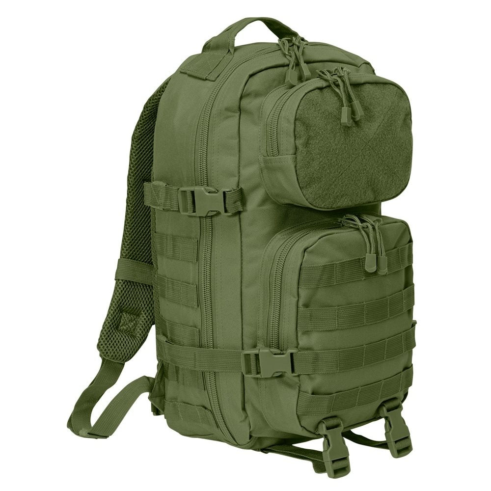Mochila táctica US Cooper Velcro en poliéster 600D con panel de velcro y dos bolsillos frontales