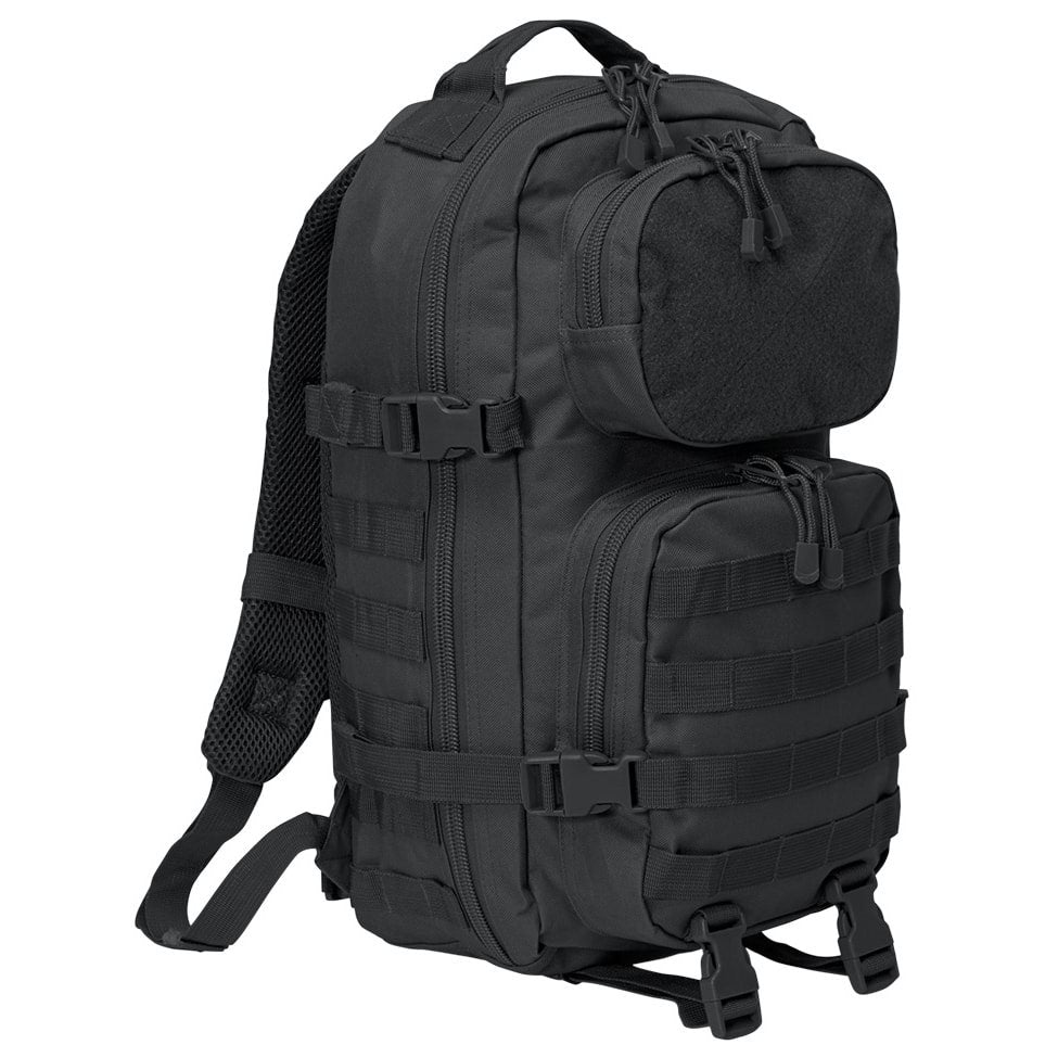 Mochila táctica US Cooper Velcro en poliéster 600D con panel de velcro y dos bolsillos frontales