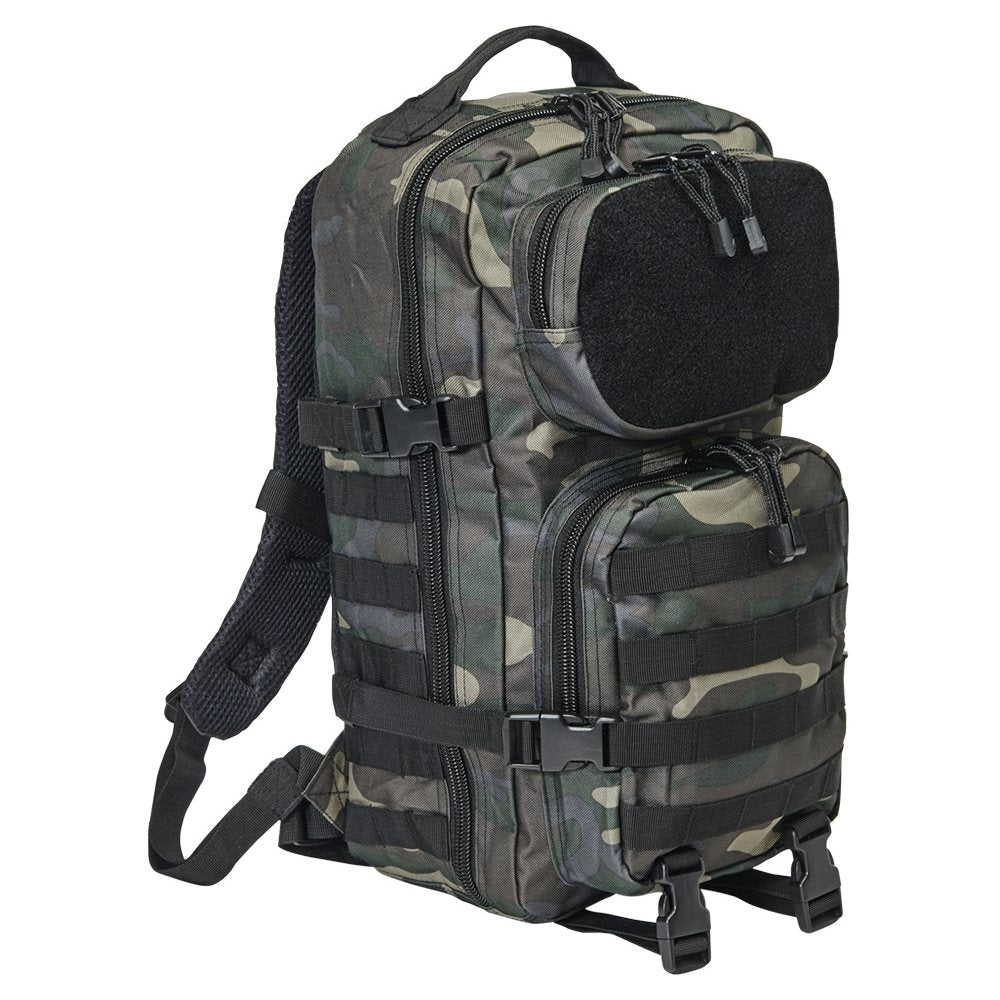 Mochila táctica US Cooper Velcro en poliéster 600D con panel de velcro y dos bolsillos frontales