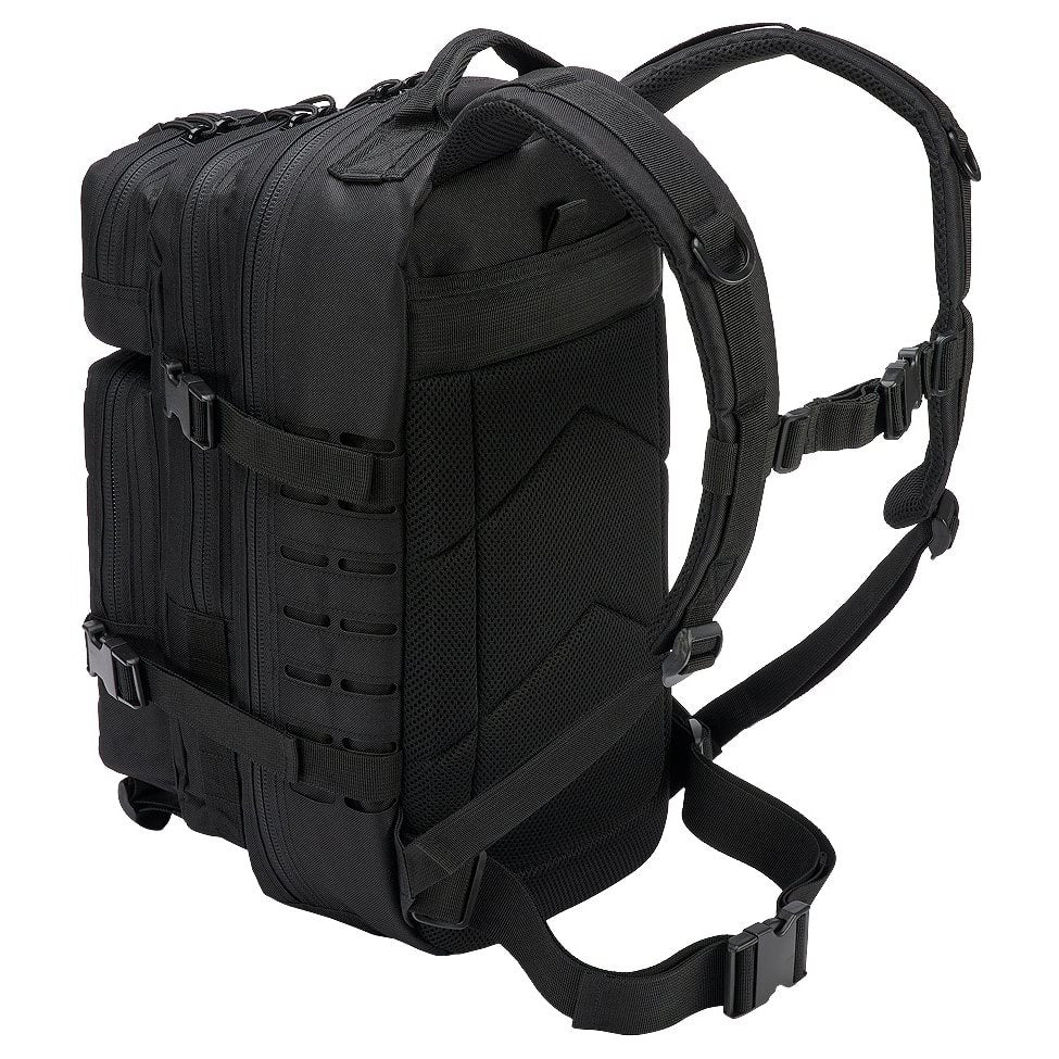 Mochila tactica US Cooper Lasercut verde en poliester 600D con corte laser y varios compartimentos