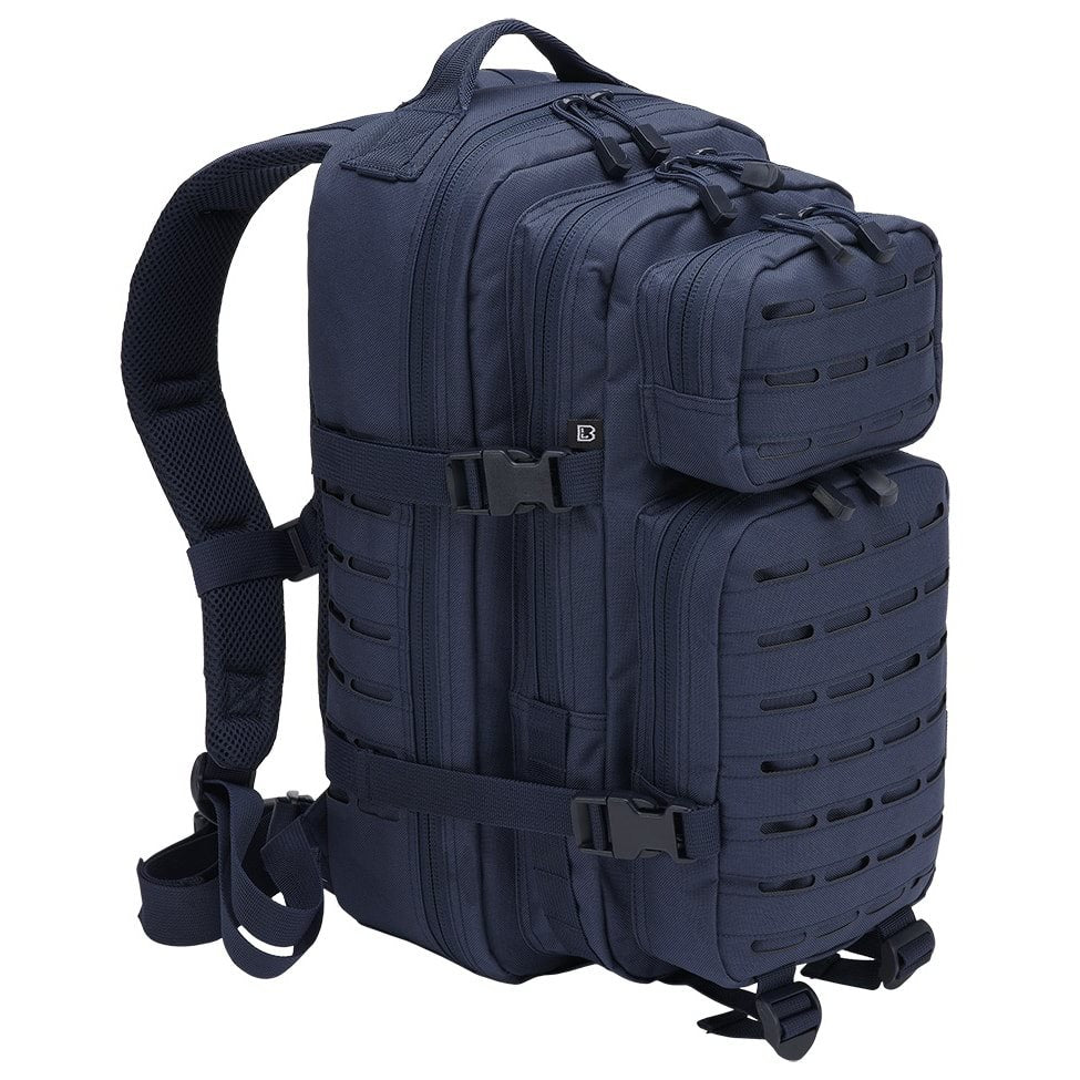 Mochila tactica US Cooper Lasercut verde en poliester 600D con corte laser y varios compartimentos