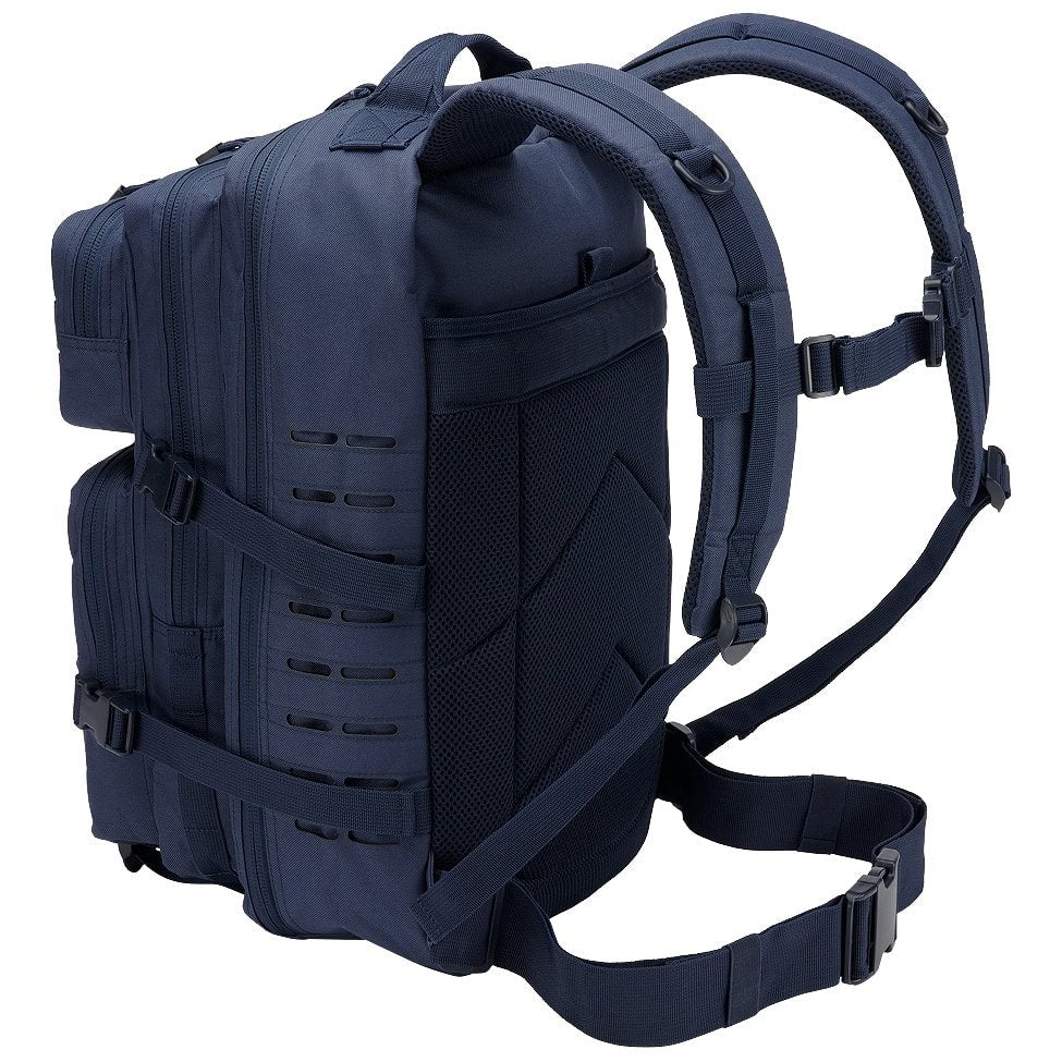 Mochila táctica US COOPER LASERCUT verde con paneles recortados con láser y múltiples bolsillos