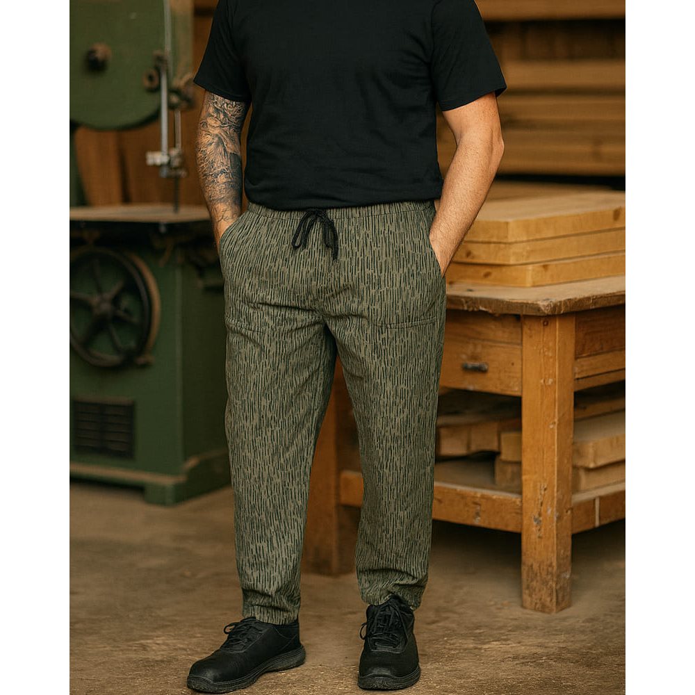 Pantalones de trabajo camuflaje vz.60 JEHLIČÍ, keper resistente, bolsillos delanteros y lateral