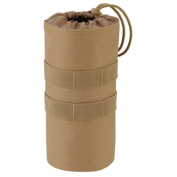 Funda para botella 0,5-1 l MOLLE verde en poliéster 600D, compatible con MOLLE/PALS y fijación al cinturón