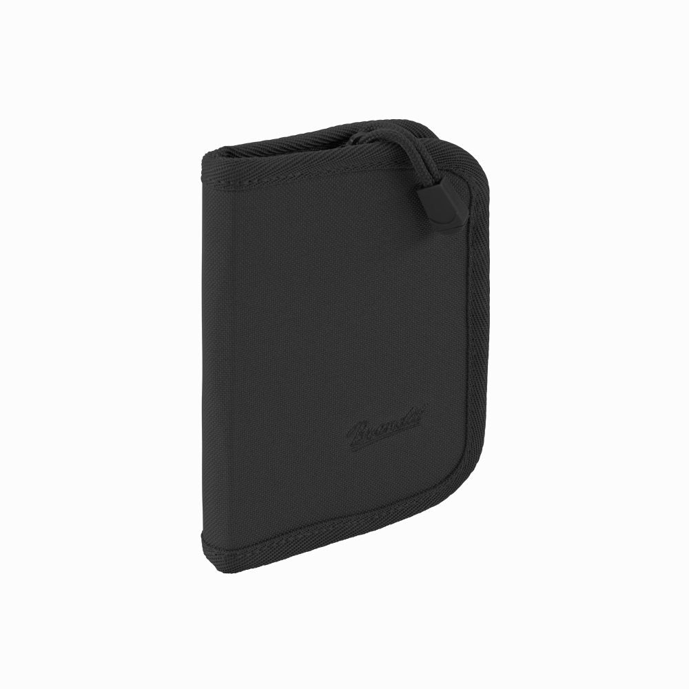 Cartera BRANDIT verde en poliéster 600D con cremallera y compartimentos para tarjetas y billetes