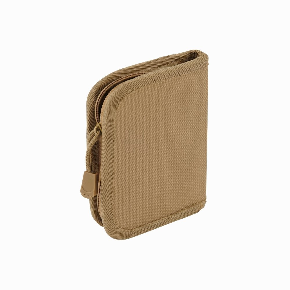Monedero BRANDIT verde de poliéster 600D con cremallera, organizador de tarjetas y bolsillo para monedas