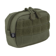 Funda COMPACT MOLLE verde de BRANDIT con sistema MOLLE, panel VELCRO, bolsillo interior de malla y anilla en D