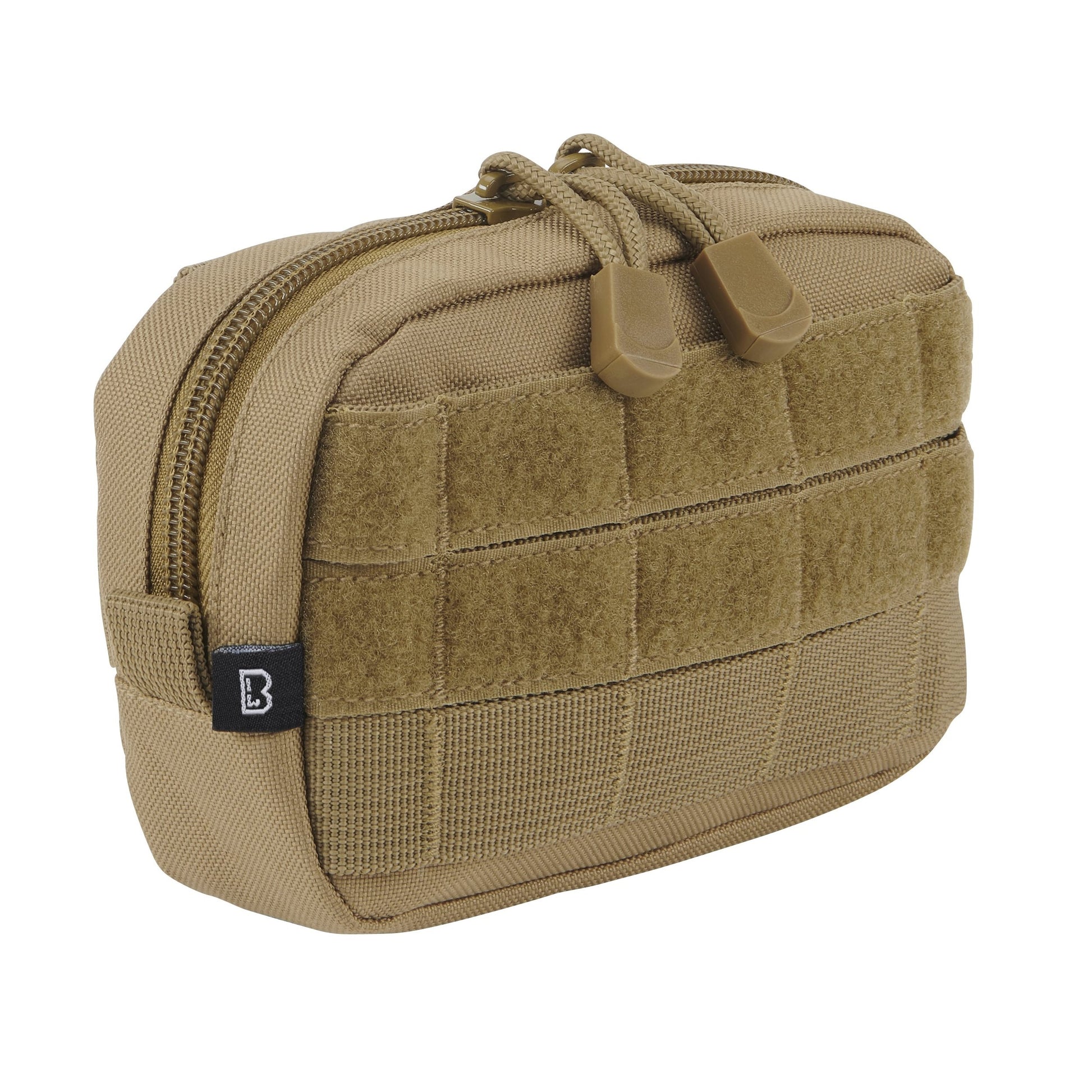 Funda COMPACT MOLLE verde de BRANDIT con sistema MOLLE, panel VELCRO, bolsillo interior de malla y anilla en D