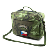 Bolsa para documentos ACR vz95 en camuflaje, usada, con correa y mosquetón de latón