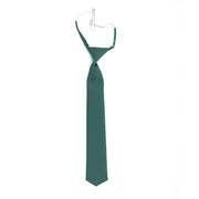 Corbata verde AČR estrecha con goma y nudo fijo
