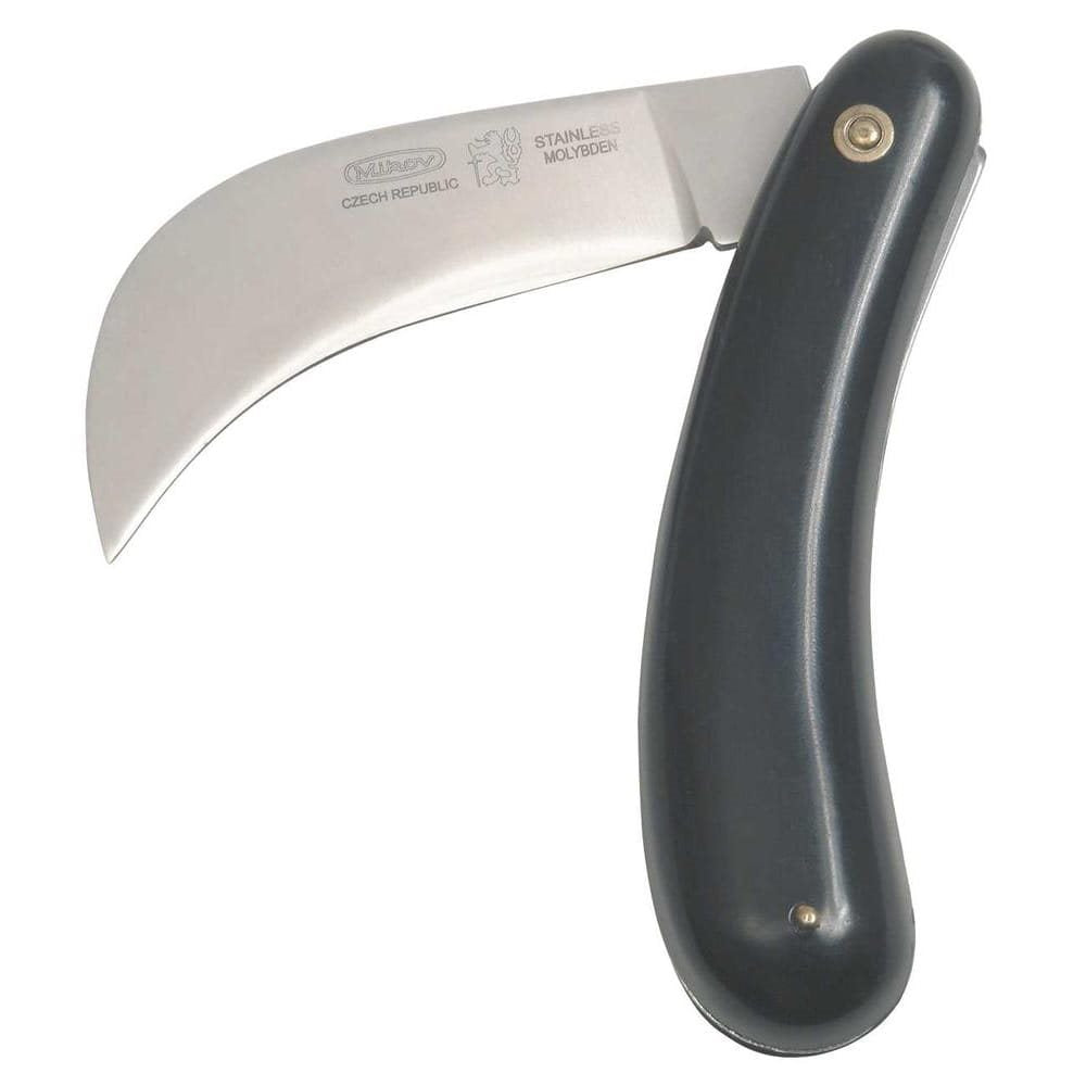Cuchillo herramienta NH-1 con hoja de acero inoxidable 420 y empuñadura de plástico negra