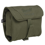 Bolsa MEDIUM para artículos de tocador verde, enrollable con correa ajustable y hebilla de plástico