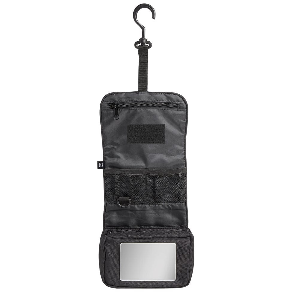 Bolsa MEDIUM para artículos de tocador verde, enrollable con correa ajustable y hebilla de plástico