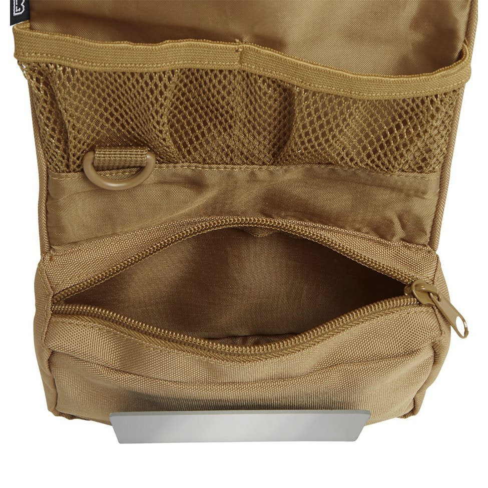 Bolsa MEDIUM para artículos de tocador verde, enrollable con correa ajustable y hebilla de plástico