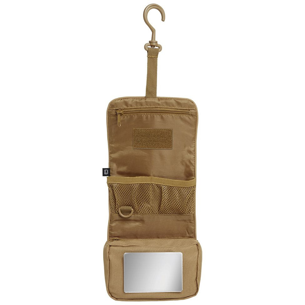 Bolsa MEDIUM para artículos de tocador verde, enrollable con correa ajustable y hebilla de plástico