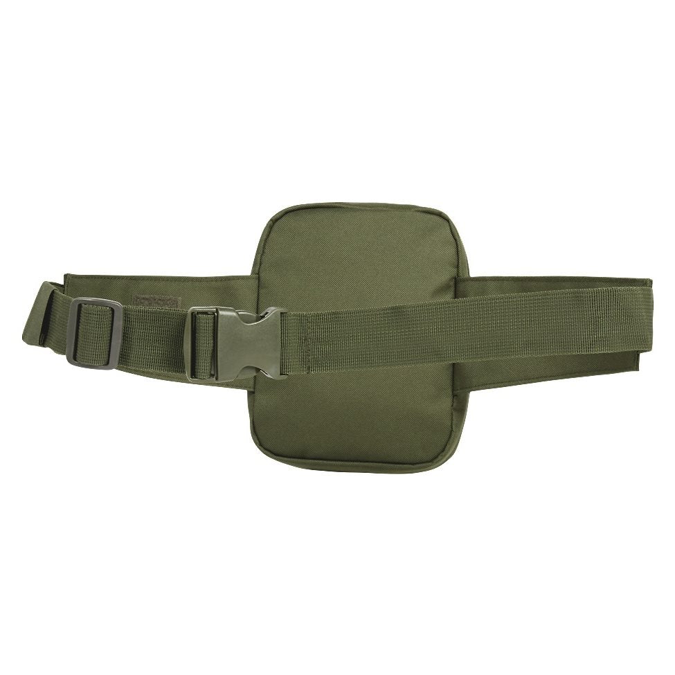 Riñonera ALLROUND verde con funda para botella y cinturón táctico de BRANDIT