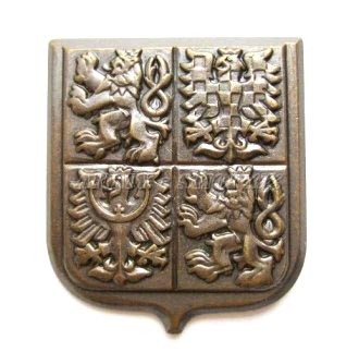 Insignia AČR en latón (odznak mosazný) - emblema militar