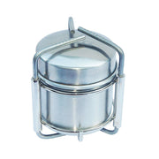 Hornillo de alcohol SPIRITUS en acero inoxidable, altura aprox. 10 cm, 720 g