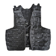 Chaleco táctico VZVP-2006 MOE negro, modular con anclaje cruzado para fundas, como nuevo