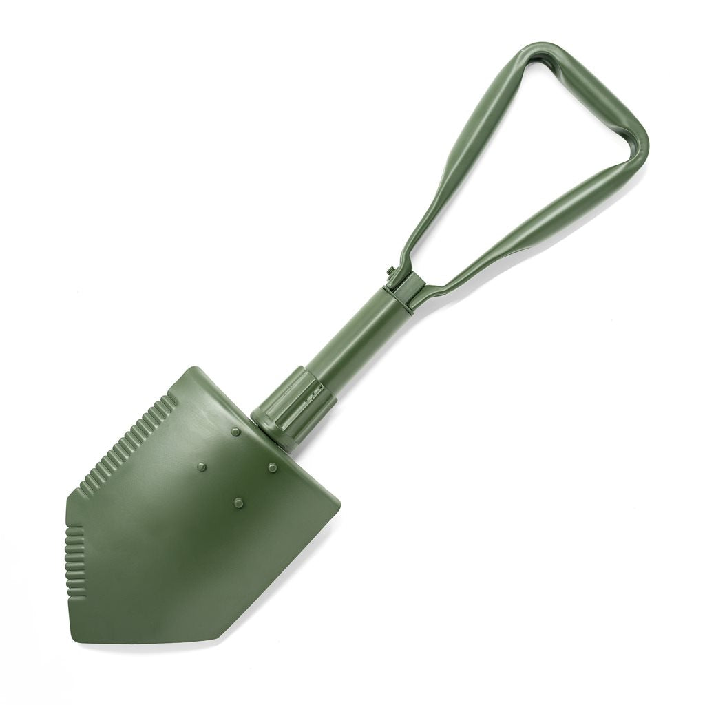 Pala plegable NATO Extreme verde US Deluxe trifold, 3 piezas, resistente