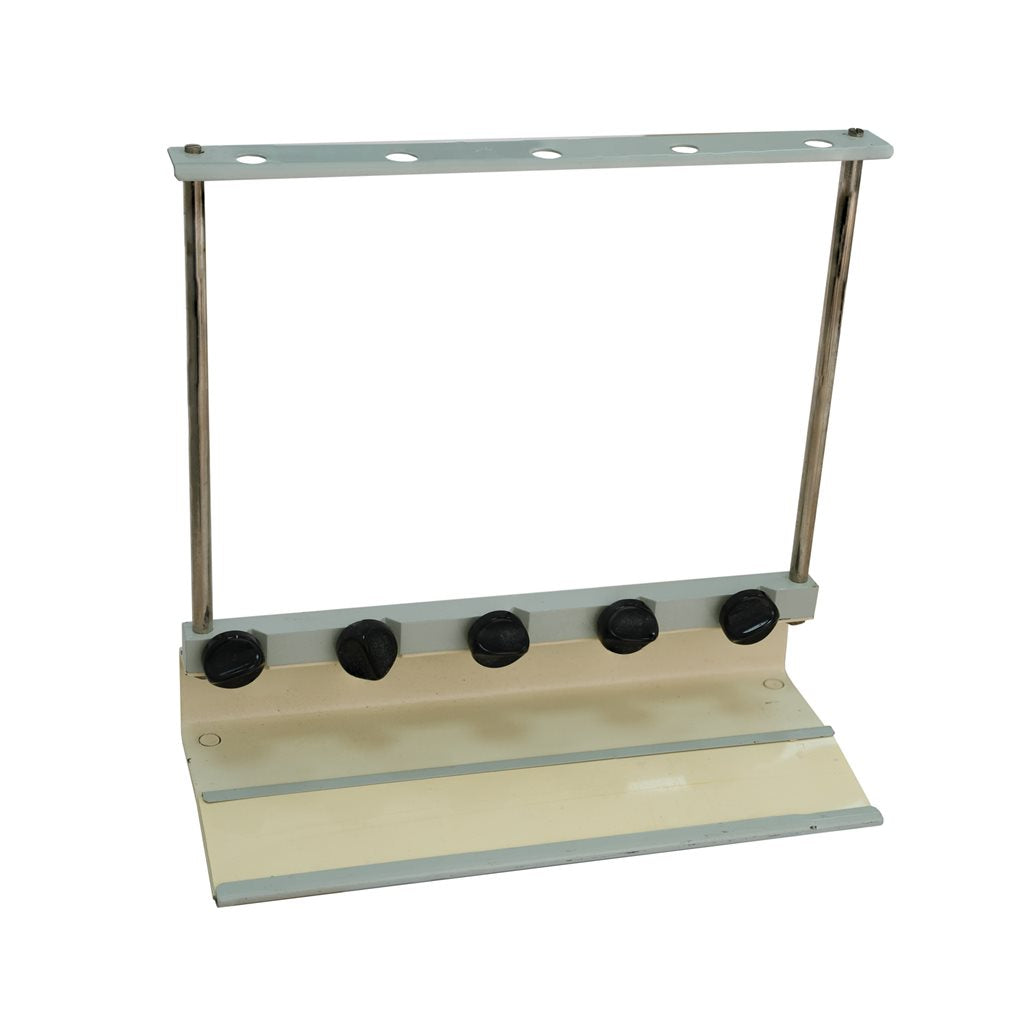 Soporte metálico PREMA para 5 pipetas, altura 24 cm, ancho 25 cm