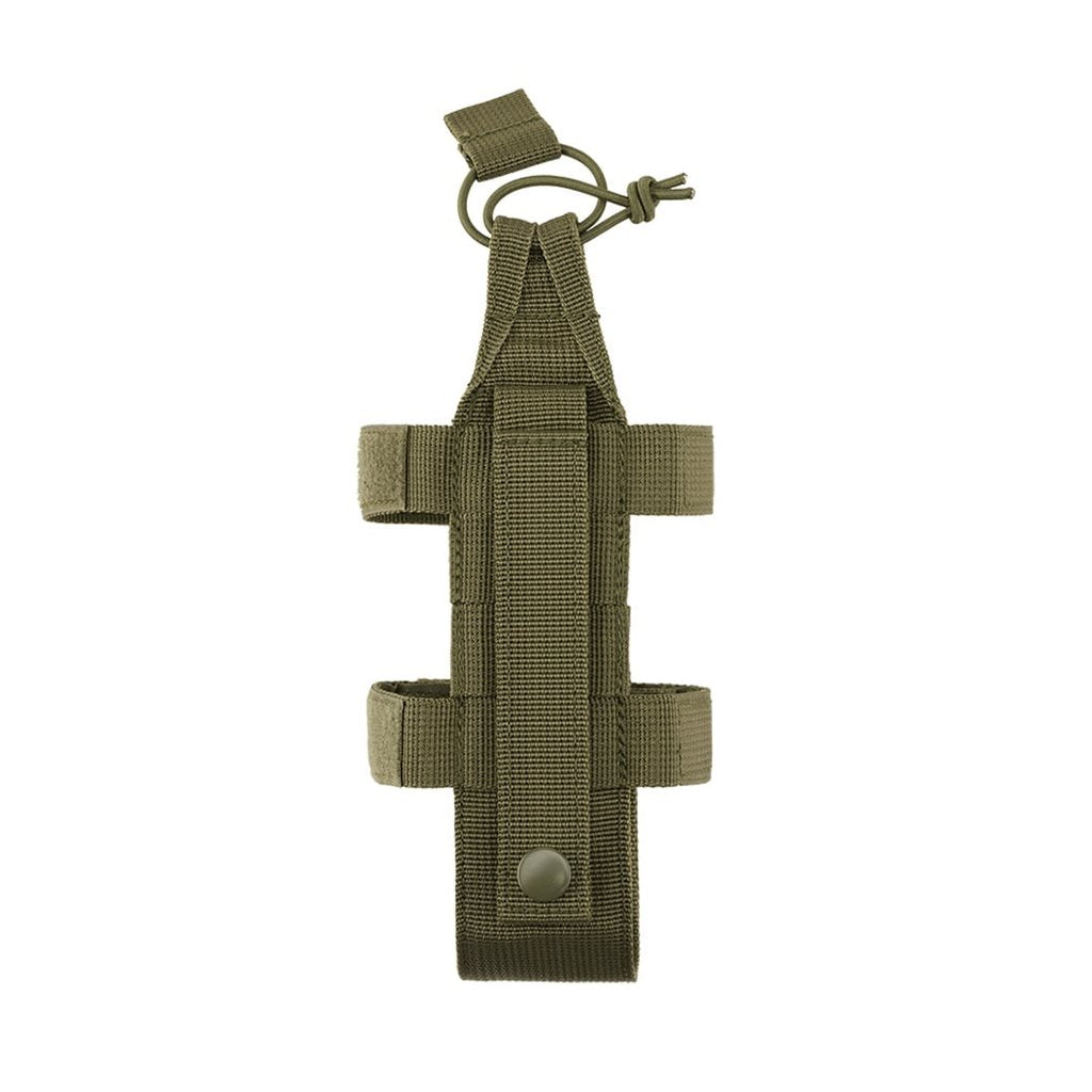 Funda FLEX MOLLE Large para botella en negro, poliéster 600D, compatible con MOLLE/PALS y apta para cinturón