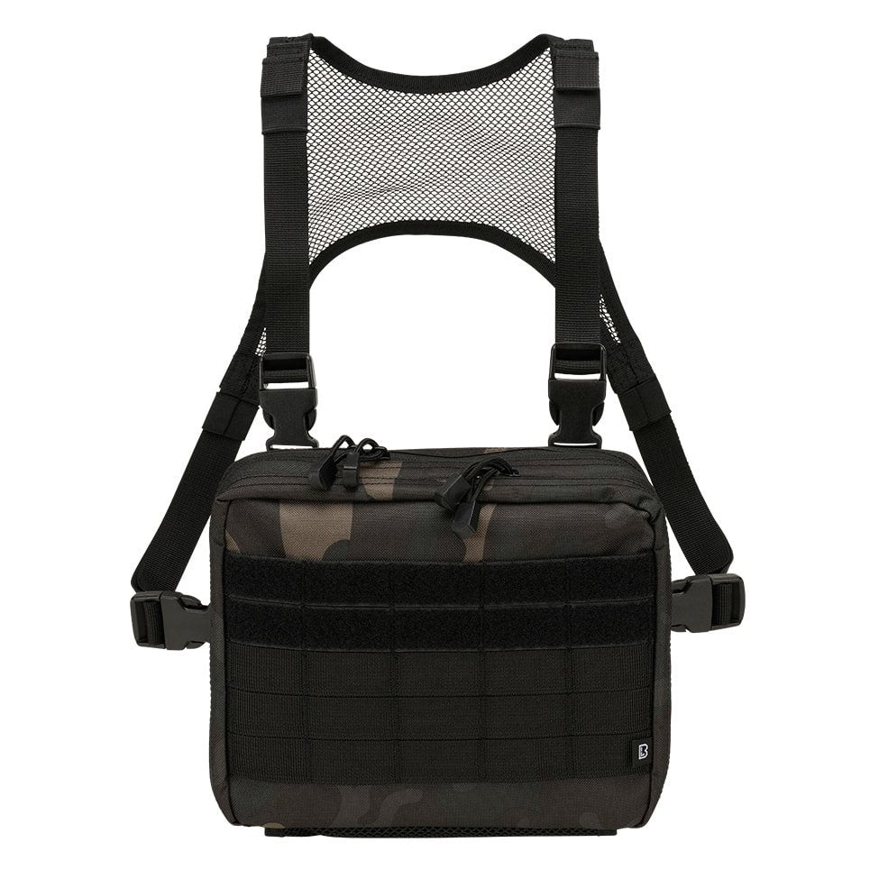 Bolsa de pecho US Cooper Chest Pack Woodland en 600D con sistema MOLLE y tiras de velcro