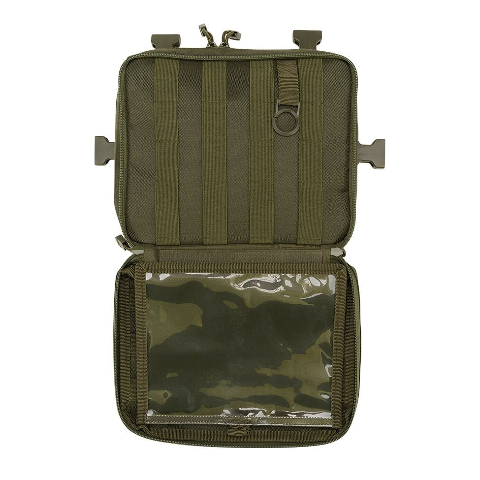 Bolsa de pecho US Cooper Chest Pack Woodland en 600D con sistema MOLLE y tiras de velcro