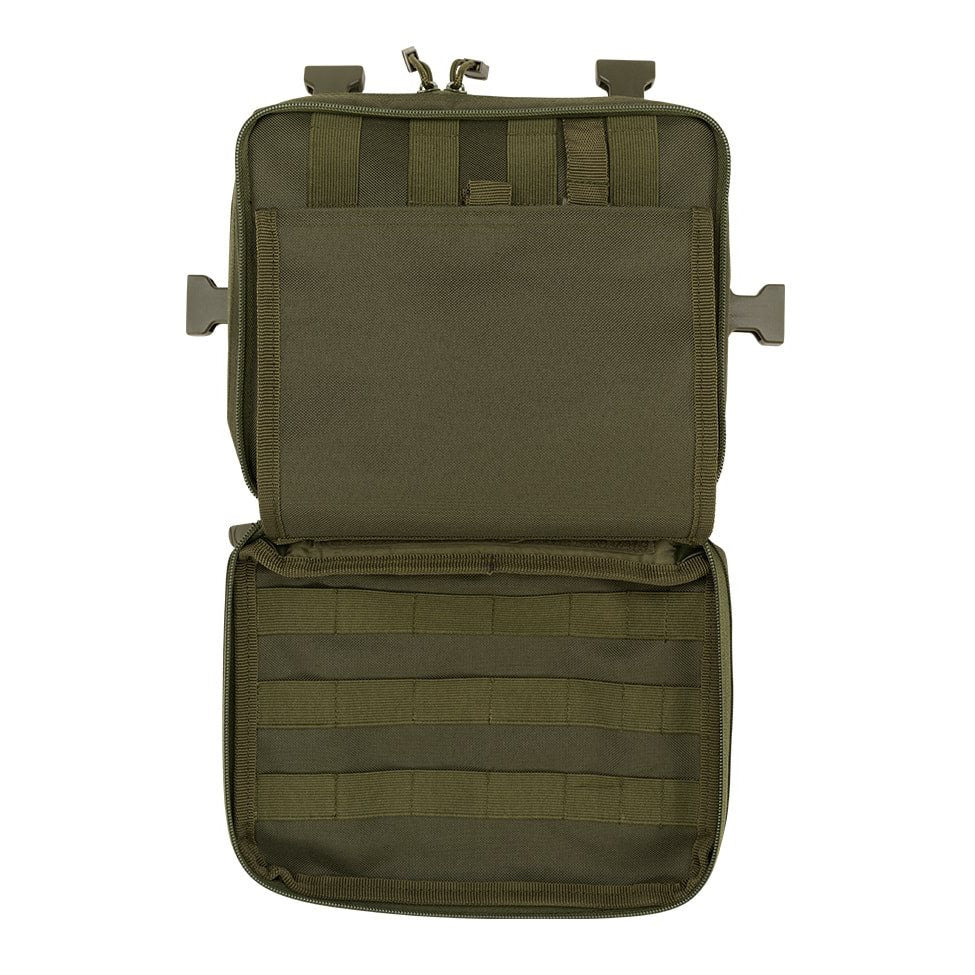 Bolsa de pecho US Cooper Chest Pack Woodland en 600D con sistema MOLLE y tiras de velcro