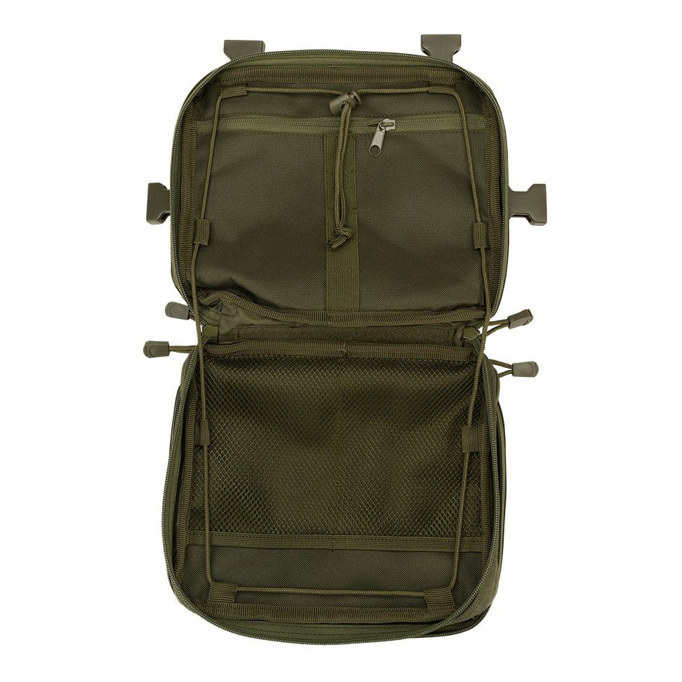 Bolsa de pecho US Cooper Chest Pack Woodland en 600D con sistema MOLLE y tiras de velcro