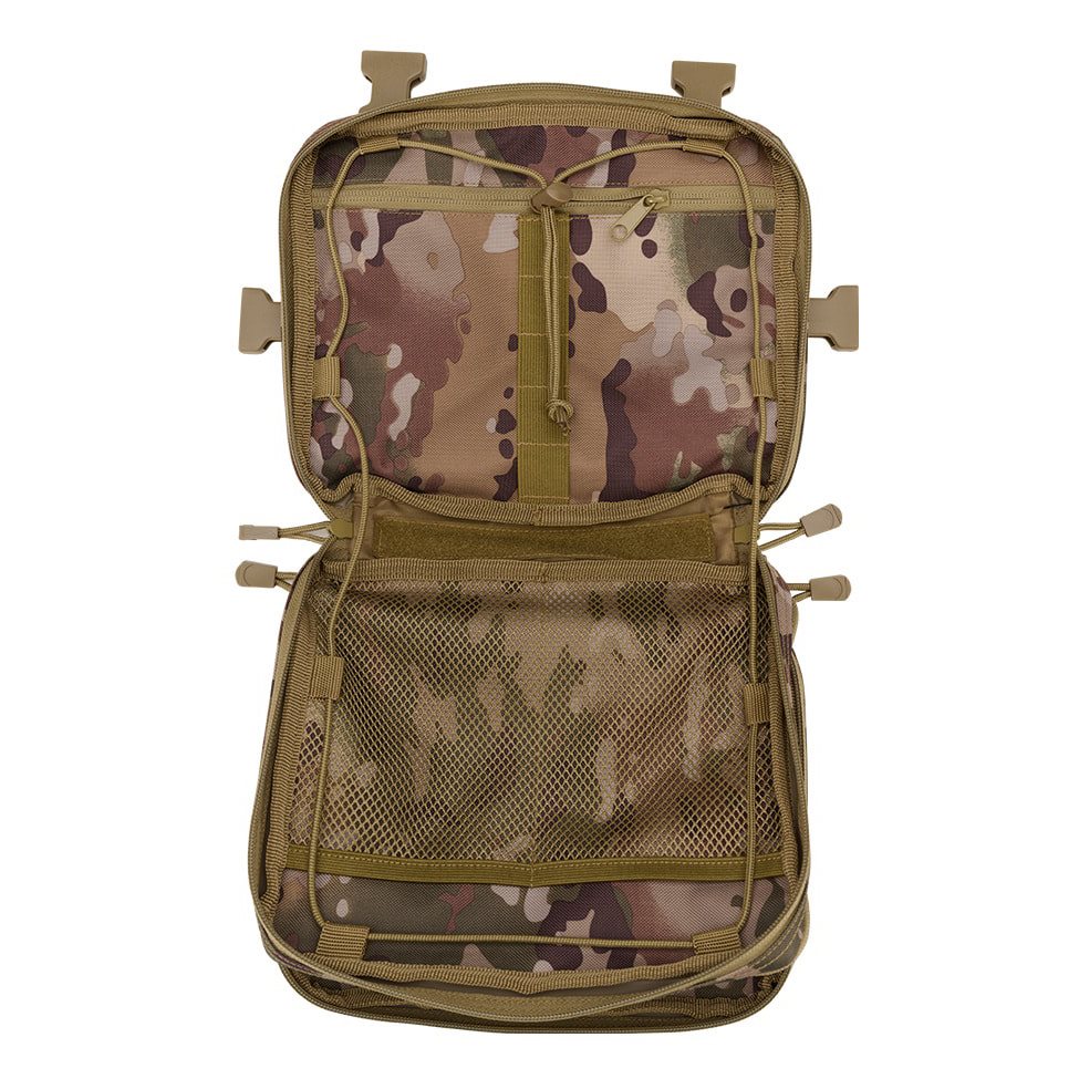 Bolsa de pecho US Cooper Chest Pack Woodland en 600D con sistema MOLLE y tiras de velcro