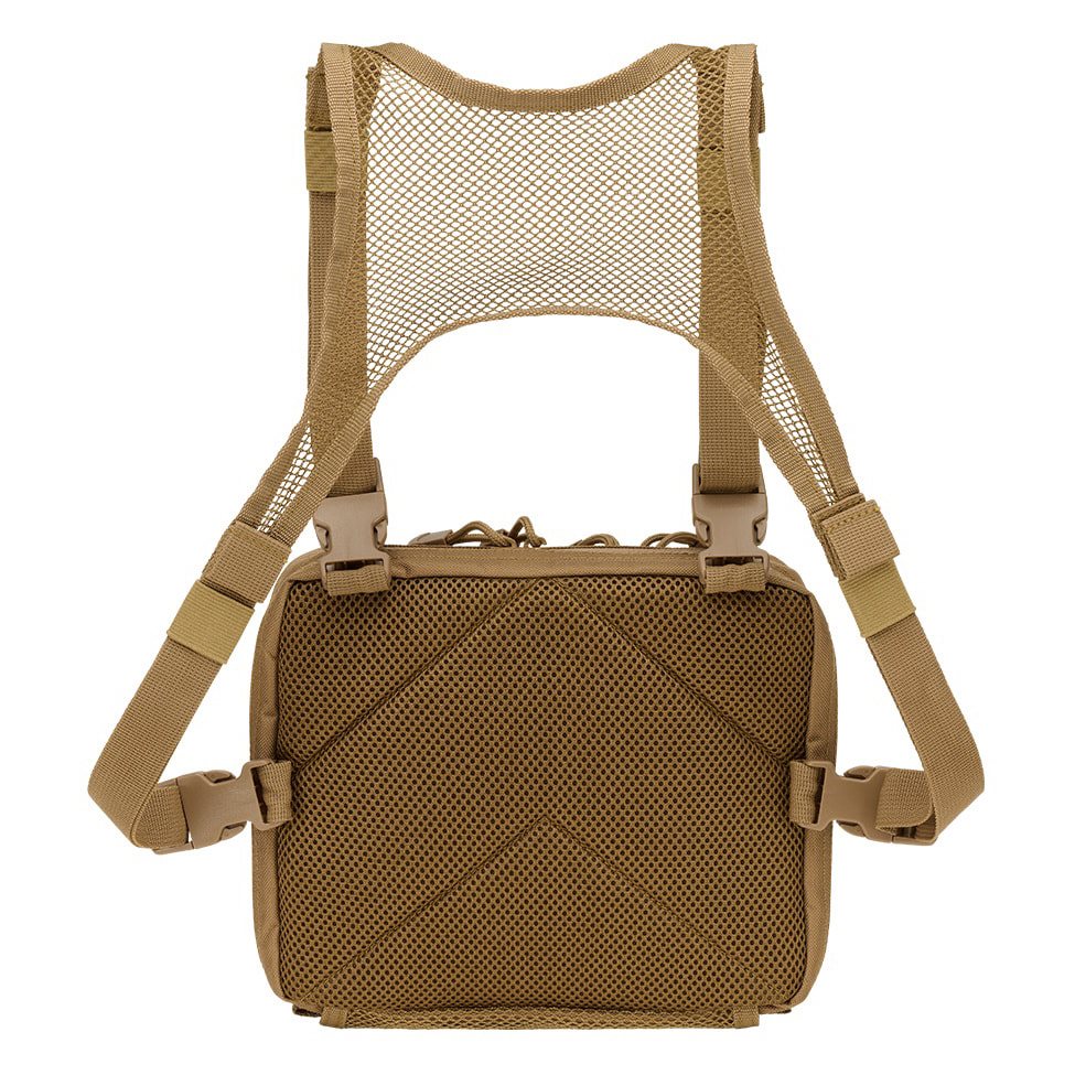 Bolsa de pecho US Cooper Chest Pack Woodland en 600D con sistema MOLLE y tiras de velcro