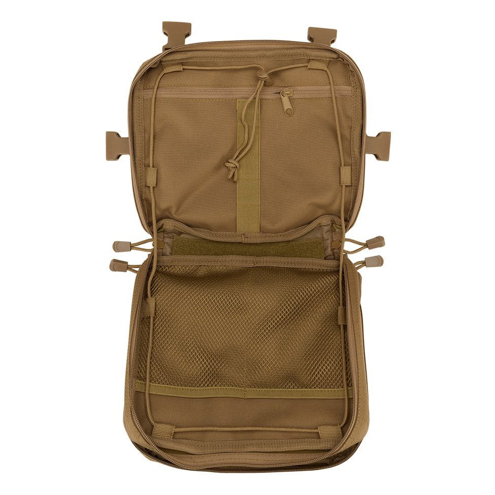 Bolsa de pecho US Cooper Chest Pack Woodland en 600D con sistema MOLLE y tiras de velcro