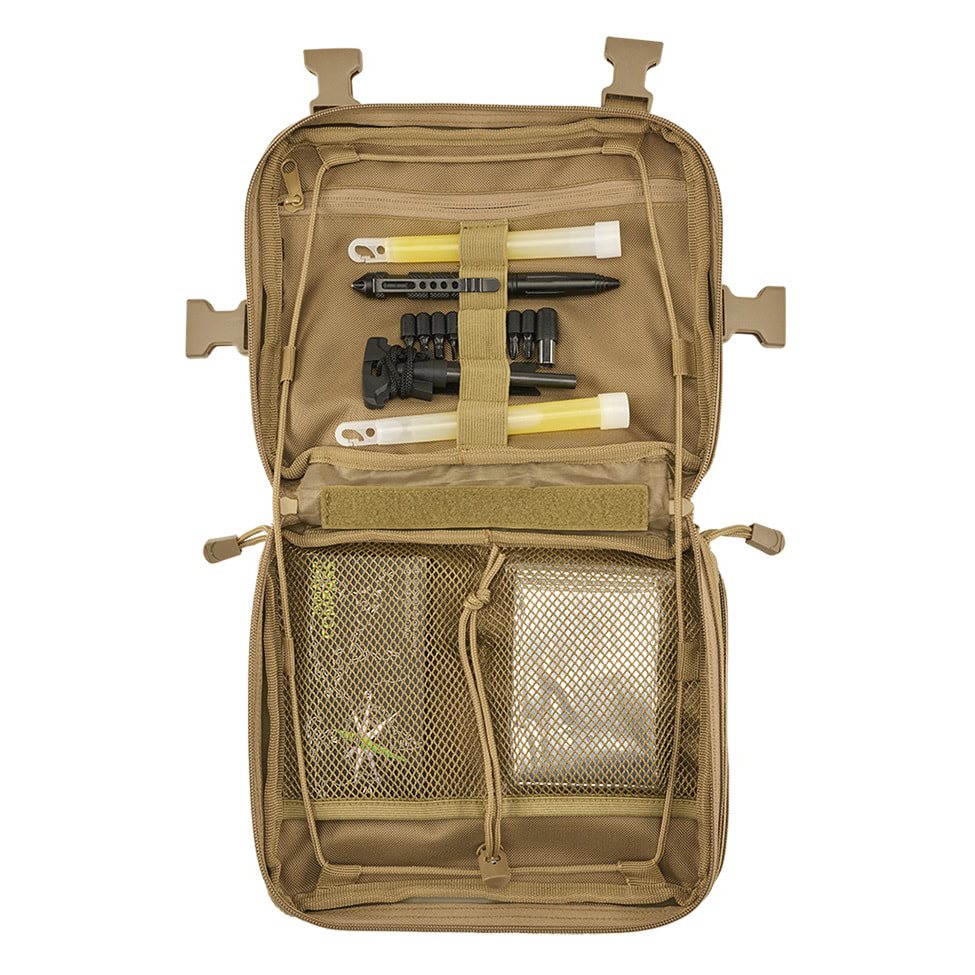 Bolsa de pecho US Cooper Chest Pack Woodland en 600D con sistema MOLLE y tiras de velcro