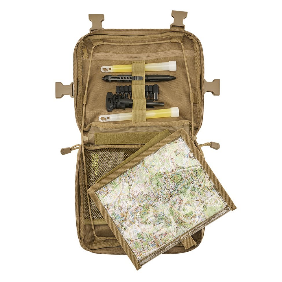 Bolsa de pecho US Cooper Chest Pack Woodland en 600D con sistema MOLLE y tiras de velcro