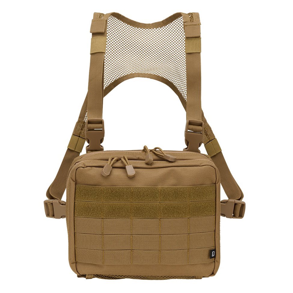 Bolsa de pecho US Cooper Chest Pack Woodland en 600D con sistema MOLLE y tiras de velcro