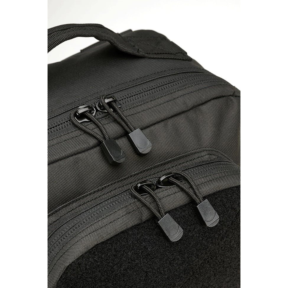 Mochila táctica US COOPER VELCRO grande negra con panel de velcro