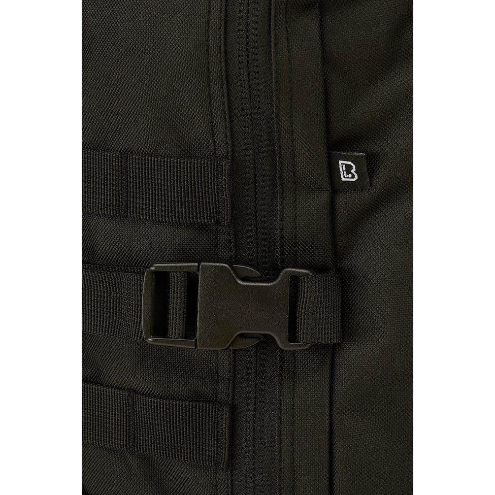 Mochila táctica US Cooper Velcro grande negra, vista frontal
